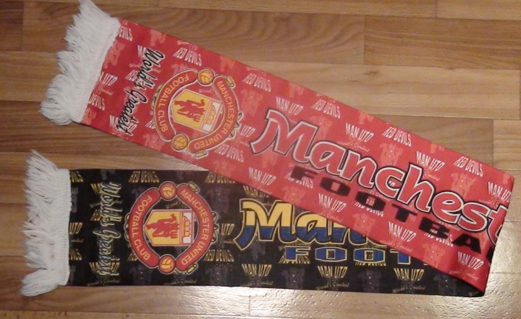 Старый шарф Манчестер Юнайтед, Англия, шарф украинской диаспоры