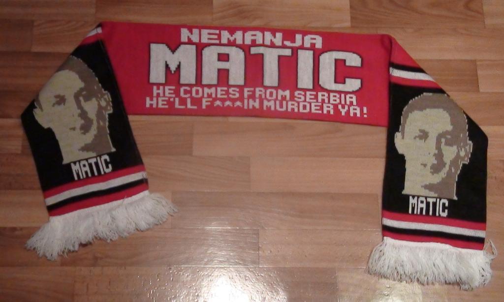 Оригинальный шарф Неманья Матич Манчестер Юнайтед и сборная Сербии