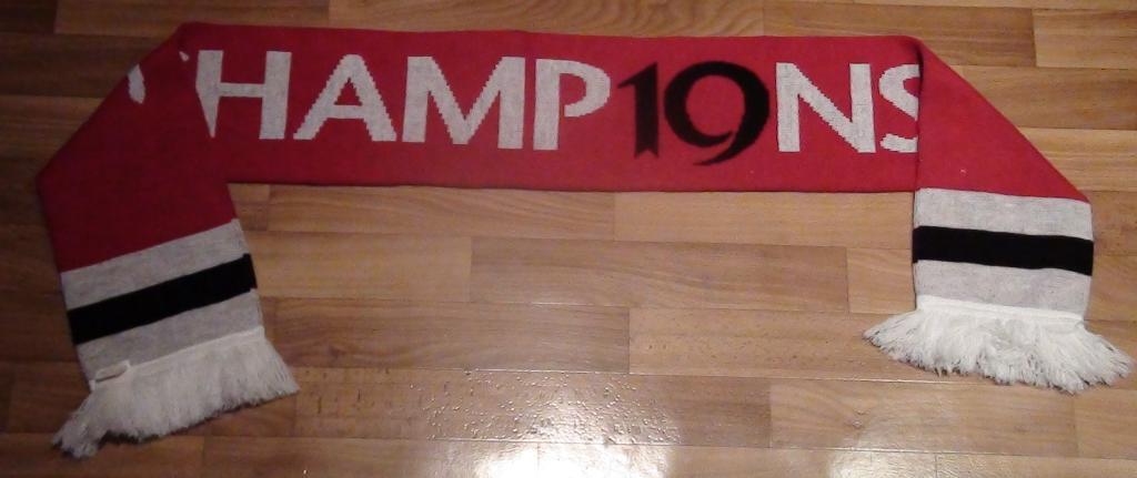 Чемпионский шарф Манчестер Юнайтед Англия, официальный продукт