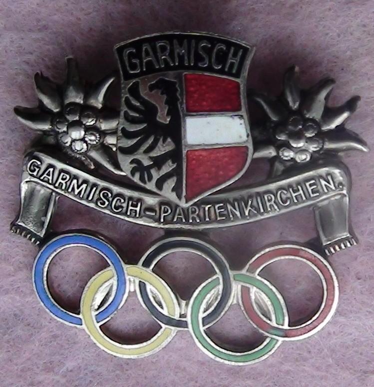 Оригинальный знак Зимние Олимпийские игры Гармиш-Партенкирхен 1936