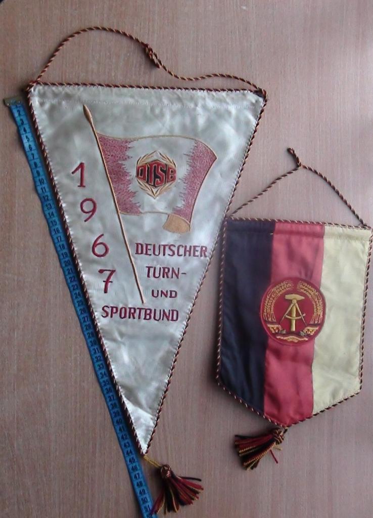 Оригинальный, официальный вымпел Спортивного союза ГДР, 60-е гг.