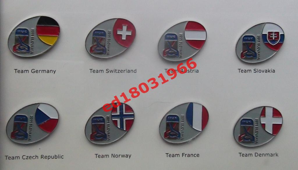 Лимитированная коллекция значков (156 из 200) Чемпионат мира 2011, Словакия 1