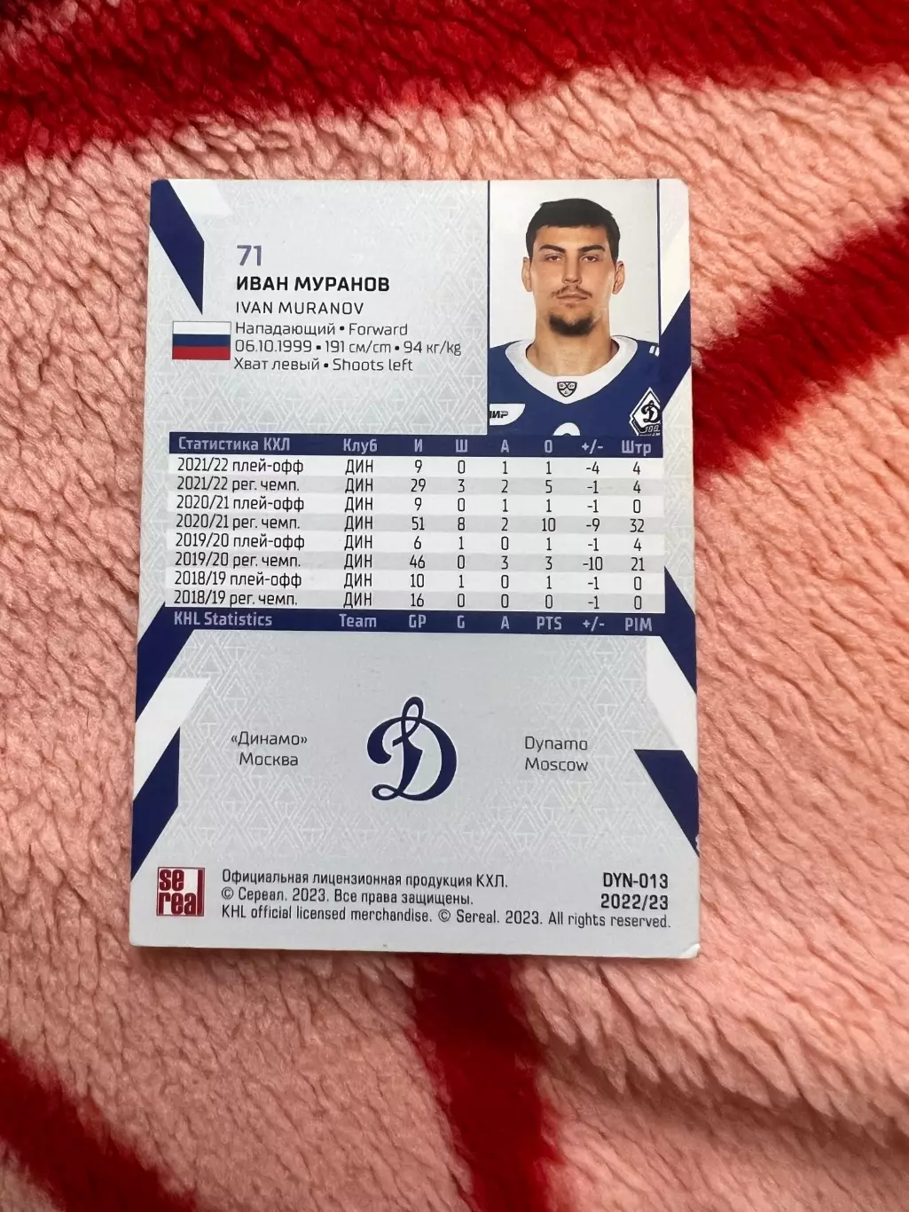 Иван Муранов Динамо Москва 1