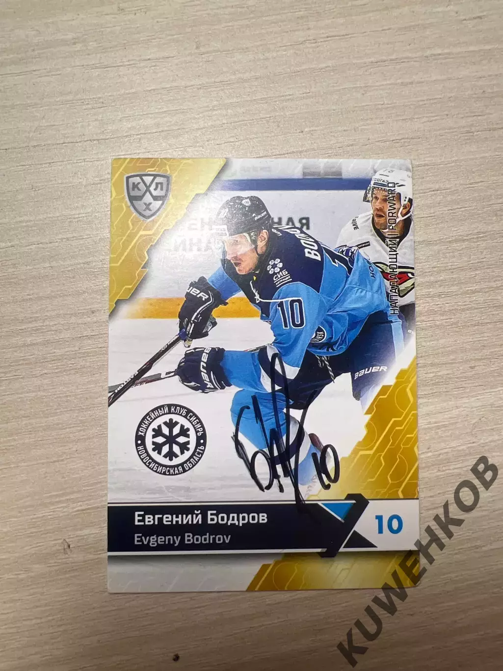 Евгений Бодров Сибирь КХЛ