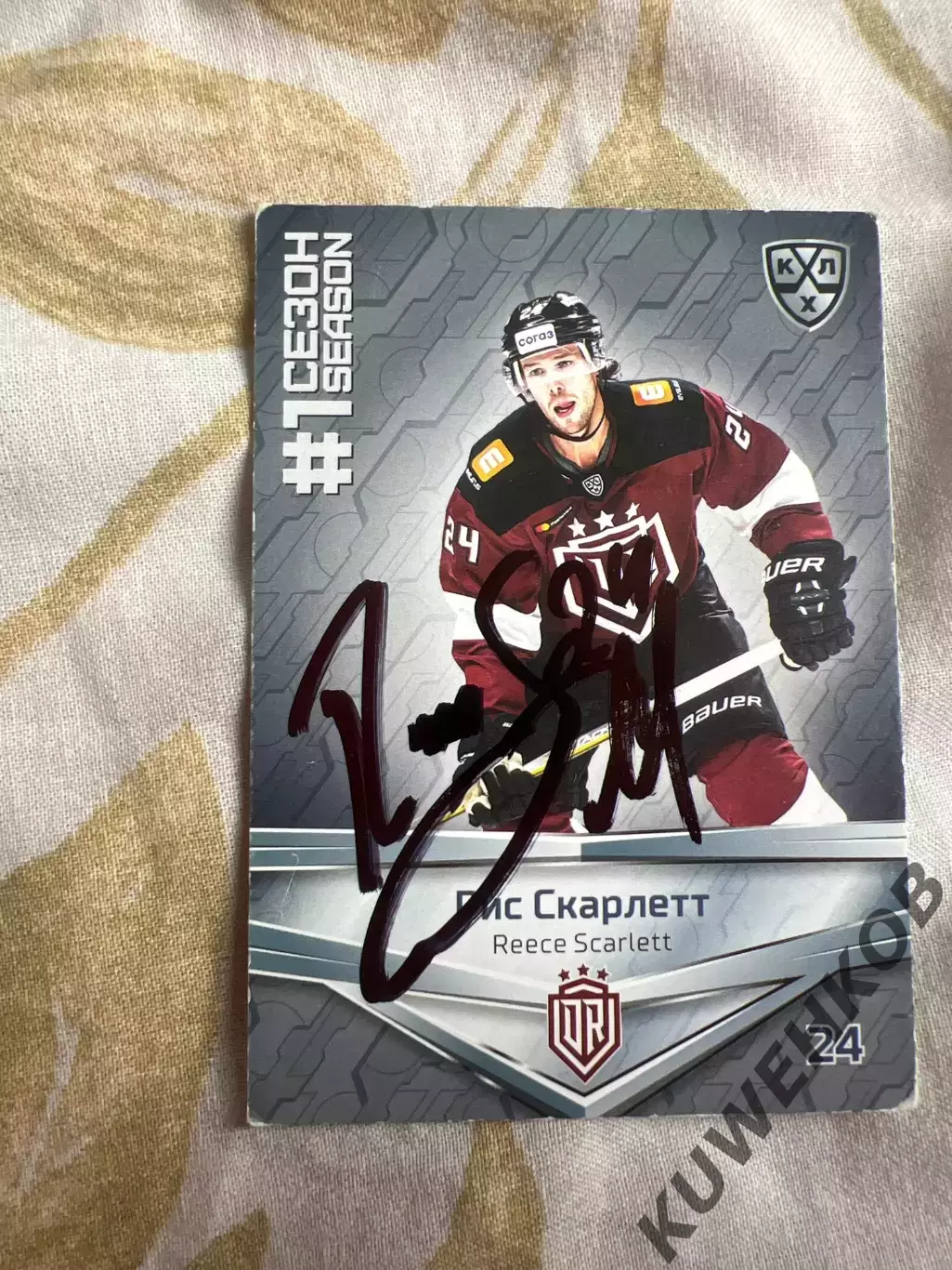 Рис Скарлетт Рига КХЛ первый сезон