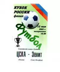ЦСКА - Зенит (Санкт-Петербург) 12.05.2002 финал
