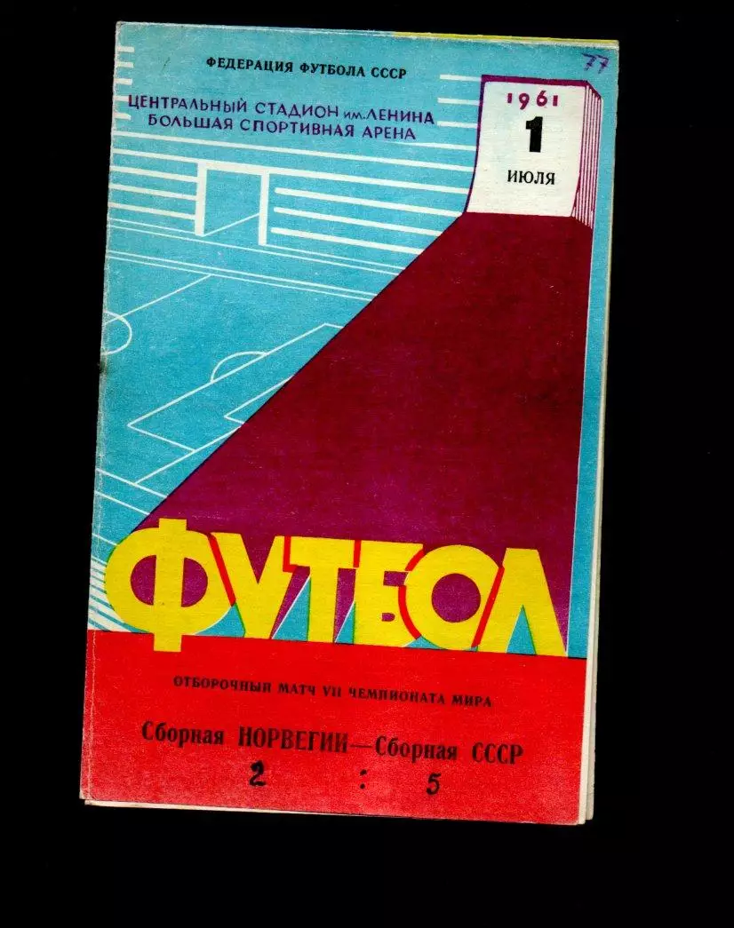СССР - Норвегия (Сборные) 01.07.1961