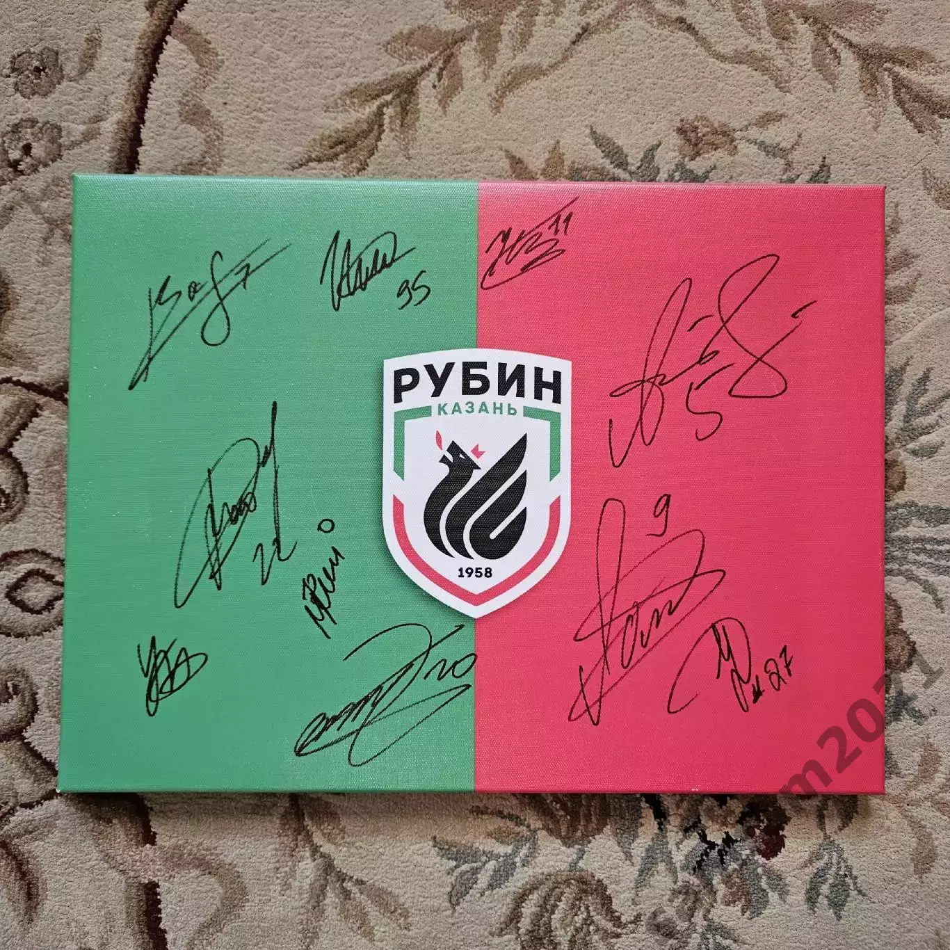 Плакат с автографами фк рубин 2022/23 А3