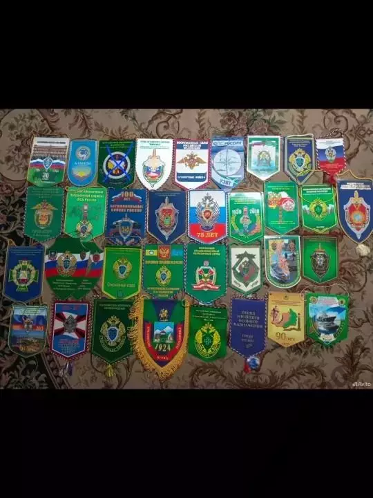 Ведомственные вымпелы фсб, кгб, пв – 32 шт