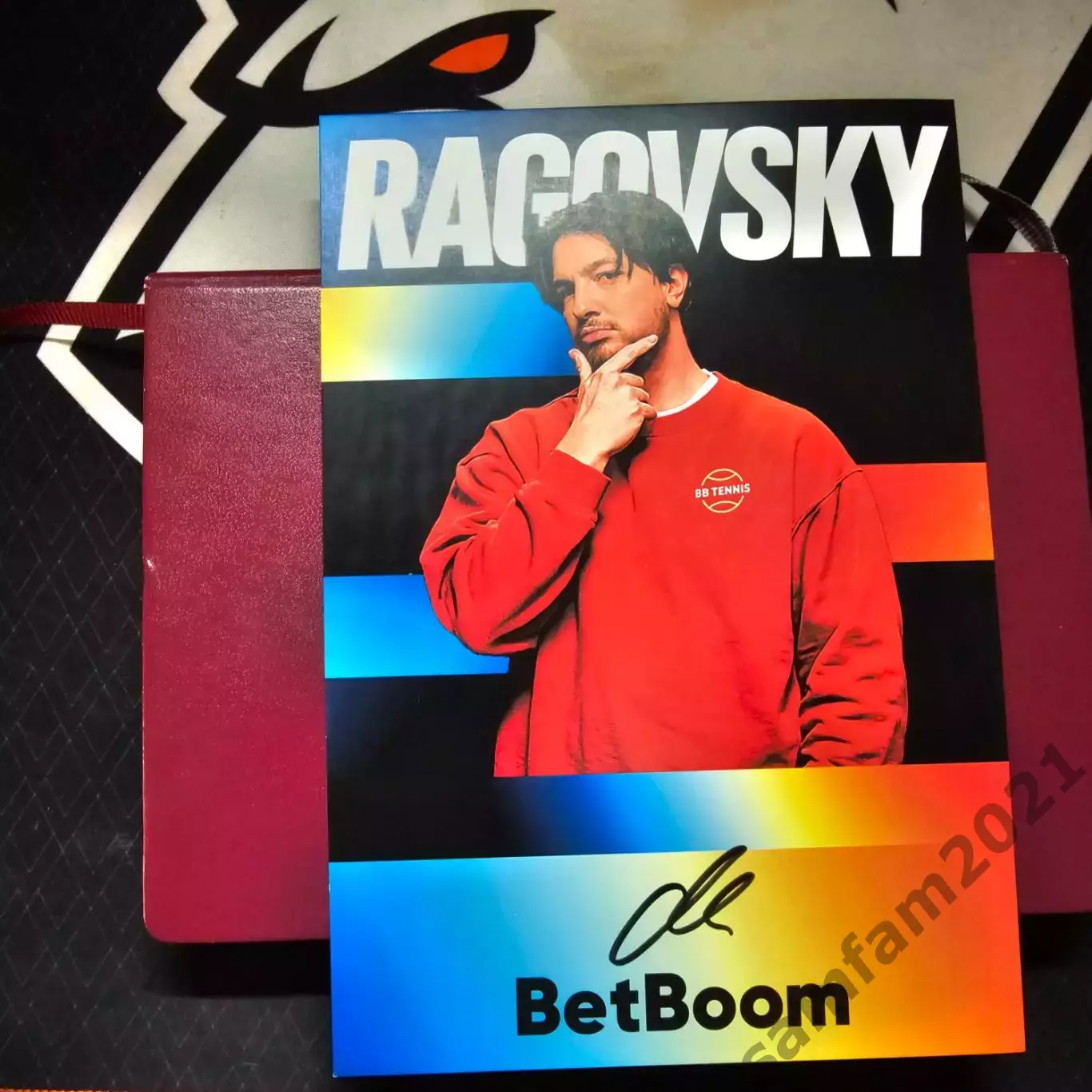 Карточка с автографом ragovsky стая 15х21см
