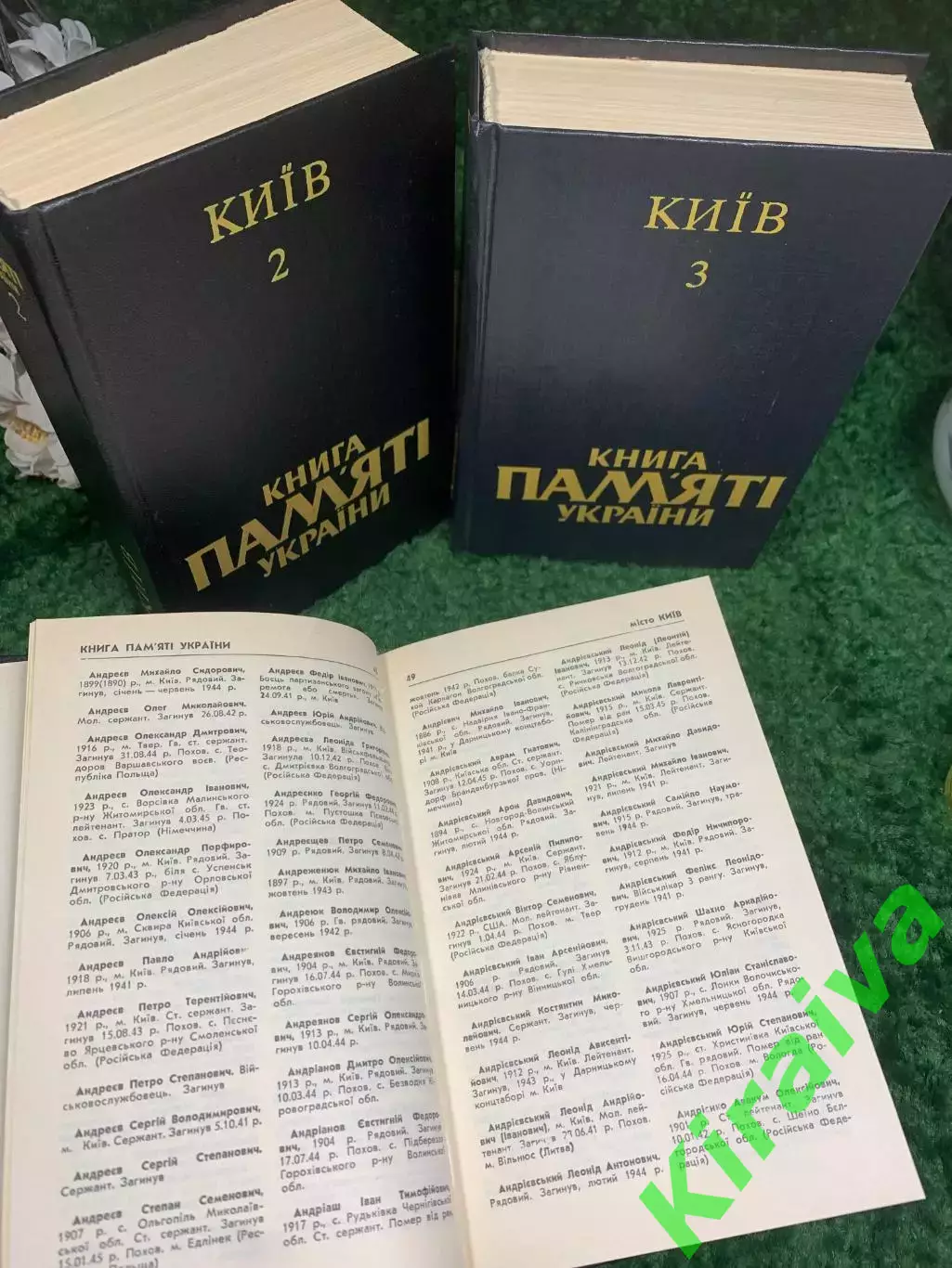 Книга, комплект из 3-х томов издания «Книга Пам’яті України» для Киева Н2436 2