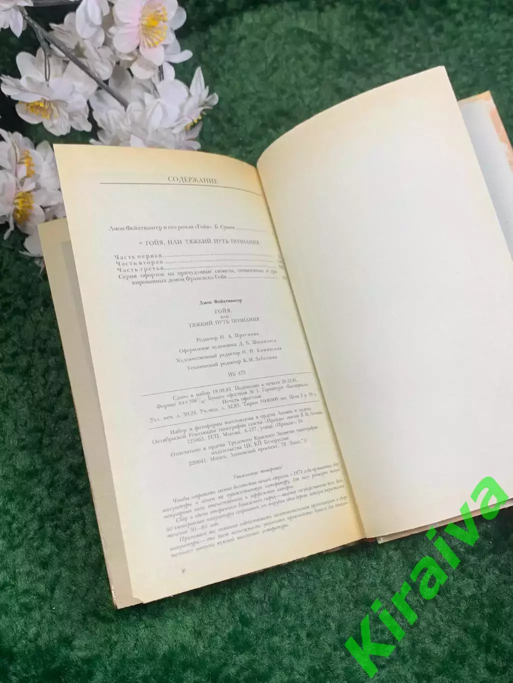 Книга исторический роман «Гойя, или Тяжкий путь познания» Лион Фейхтвангер Н2440 6
