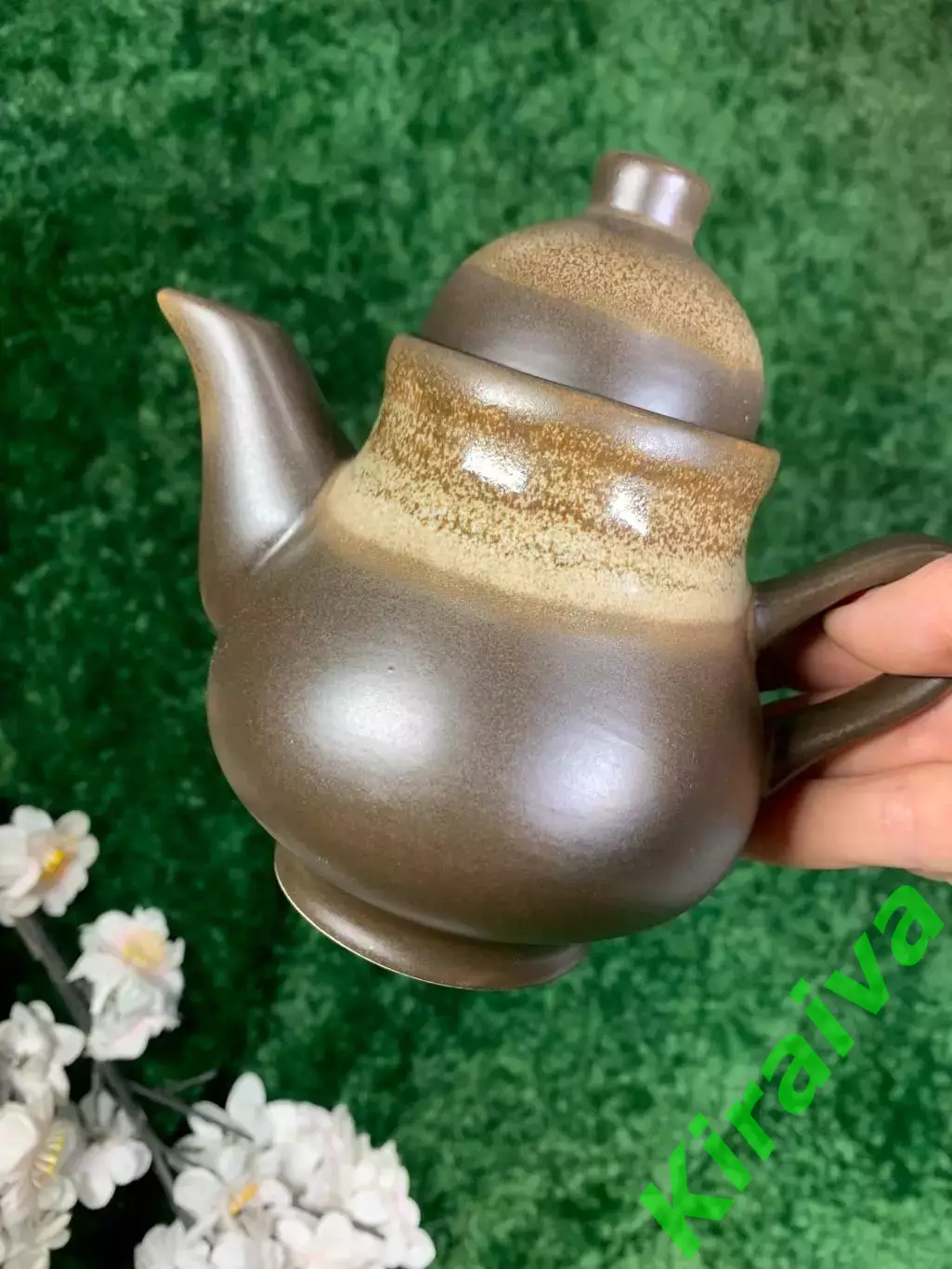 Кофейник керамический Boles?awiec (Болеславец), объём 250 мл. Н2452 уценка (нюан 1