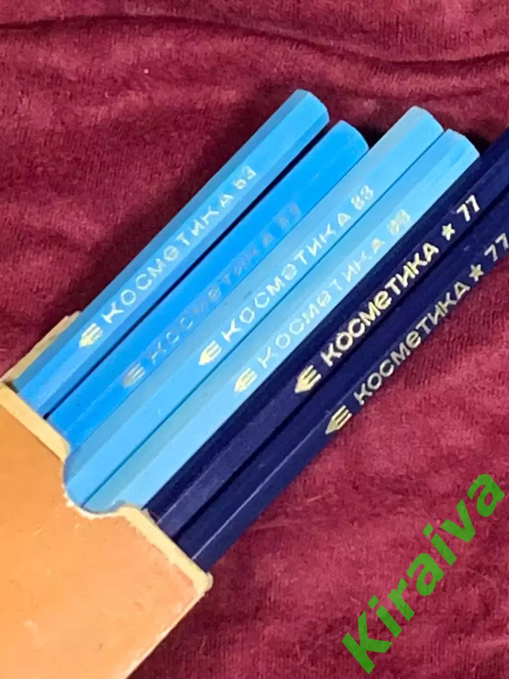 Косметические карандаши для глаз (набор 6 шт.) «КОСМЕТИКА» «83, 77», СССР, Н2494 4