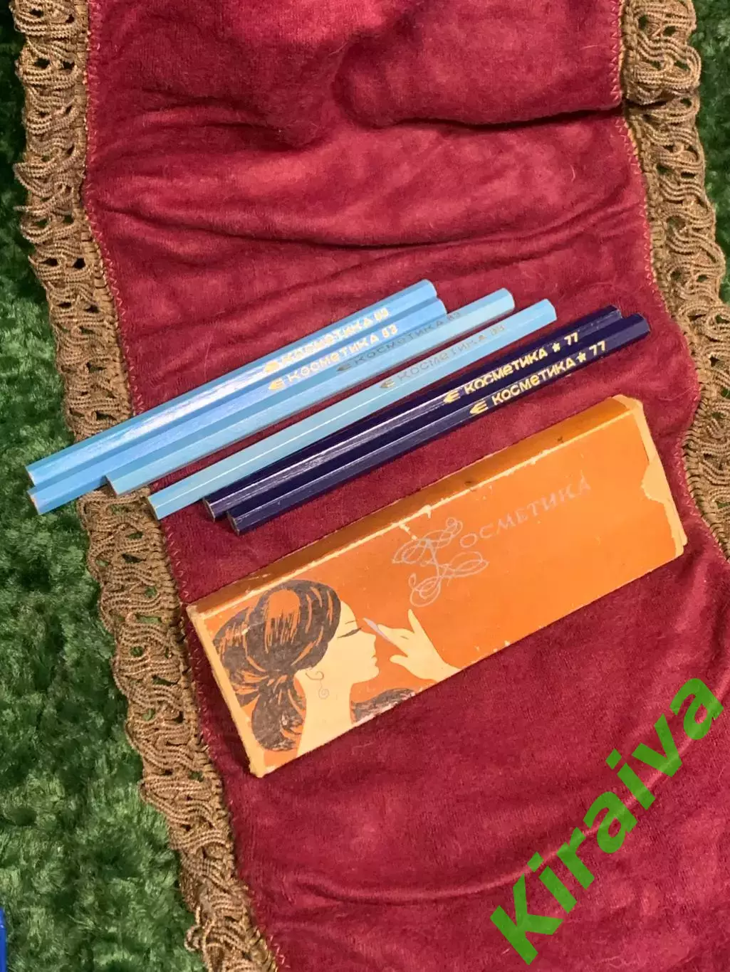 Косметические карандаши для глаз (набор 6 шт.) «КОСМЕТИКА» «83, 77», СССР, Н2494 5