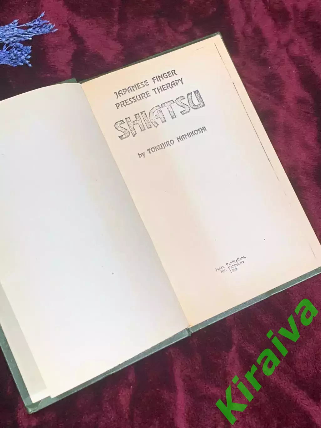 Книга «Шиацу: Японская терапия нажатием пальцами», О Намикоши, 1986 год, Н2506