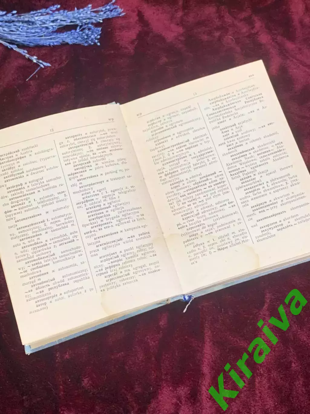 Книга «Русско-польский словарь», 1981 год, около 11 500 слов, Н2508 4