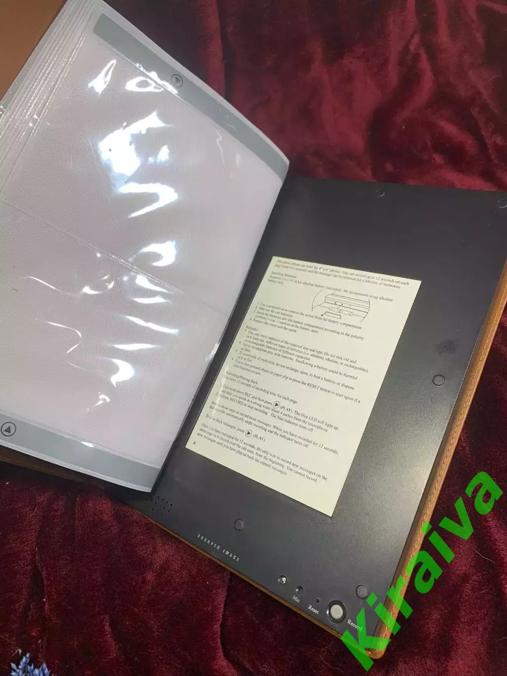 Фотоальбом Sharper Image с функцией голосового сопровождения Н2518 6