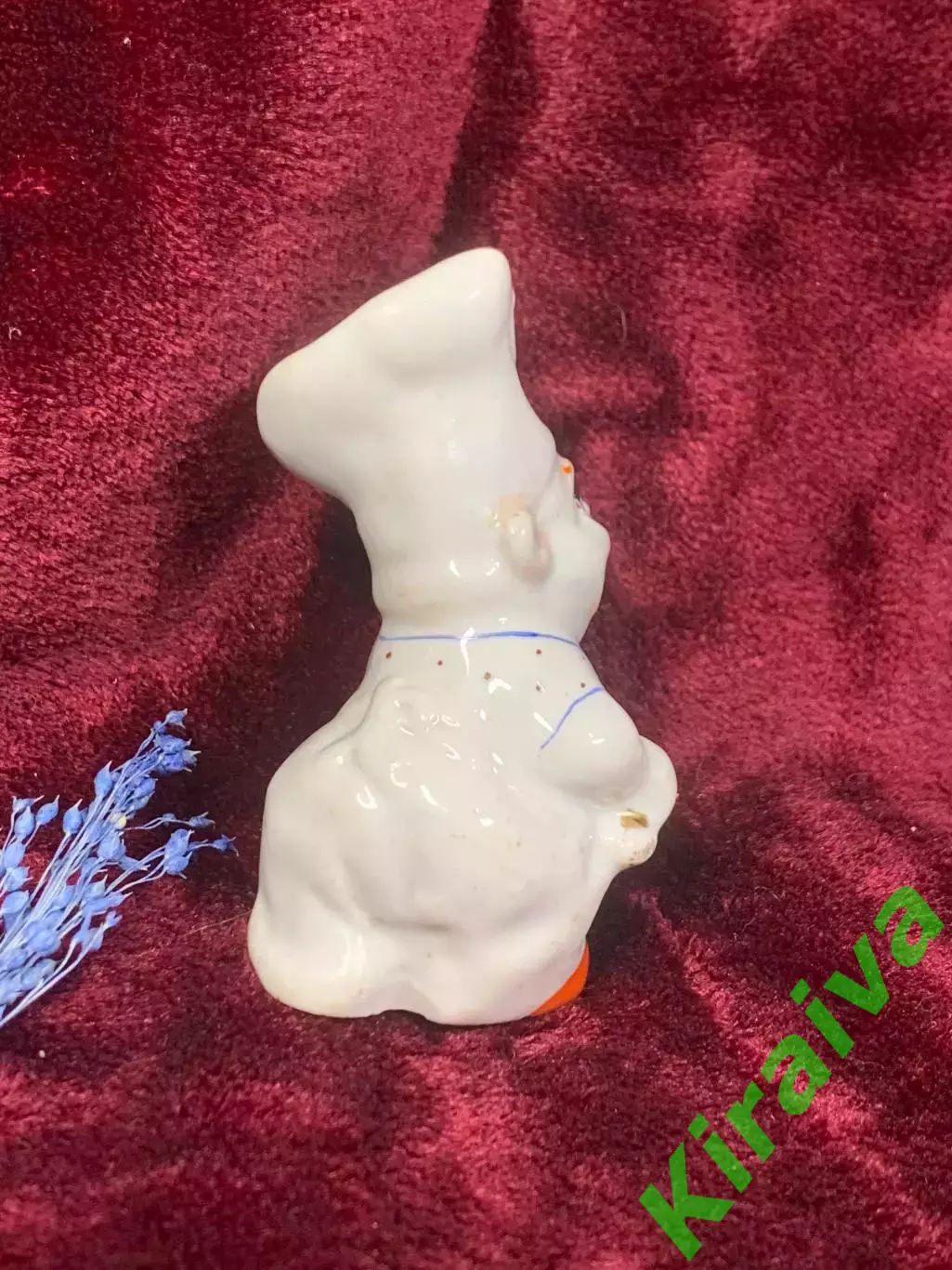Статуэтка-солонка «Повар» (Поварёнок), советский винтаж, фарфор, Н2520 Городницк 3