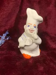 Статуэтка-солонка «Повар» (Поварёнок), советский винтаж, фарфор, Н2520 Городницк