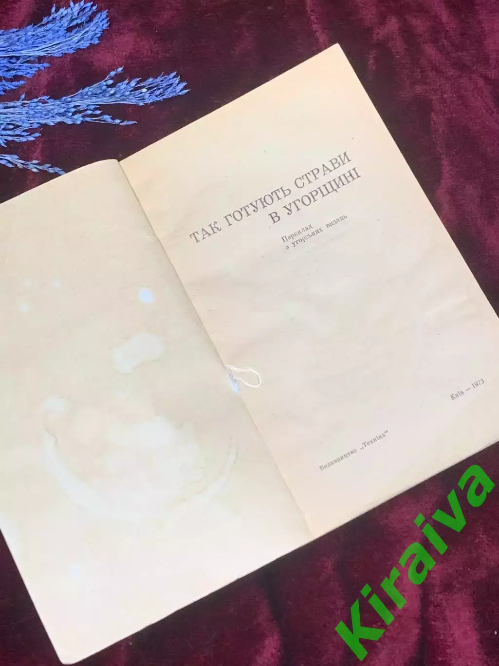 Книга по кулинарии «Так готують страви в Угорщині» (Венгерская), 1973 год, Н2533 1