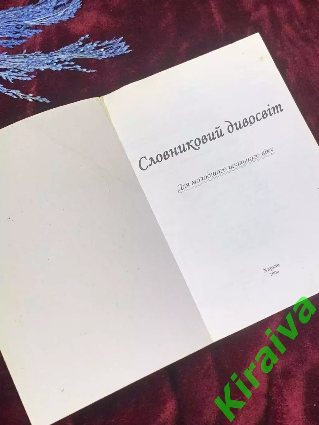 Книга толковый словарь для детей «Словниковий дивосвіт», 2006 год, Н2534 1