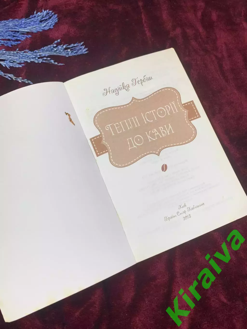 Книга «Теплые истории к кофе» Надежка Гербиш, 2013 год, Н2539 1