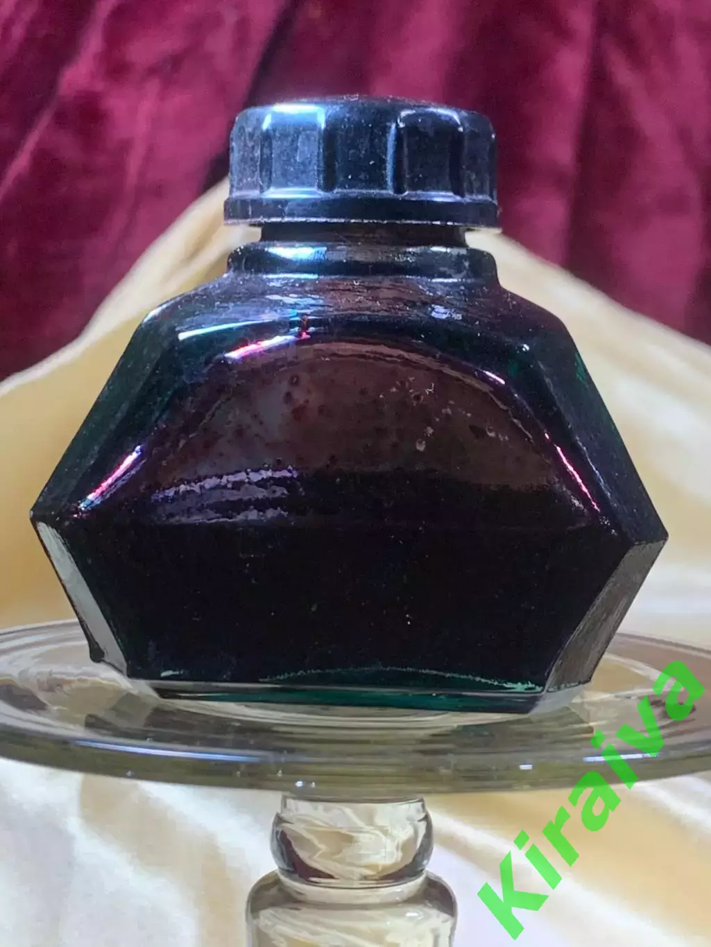 Винтажные чернила для авторучек красные 35 мл «Радуга» СССР флакон (Н2599) 4