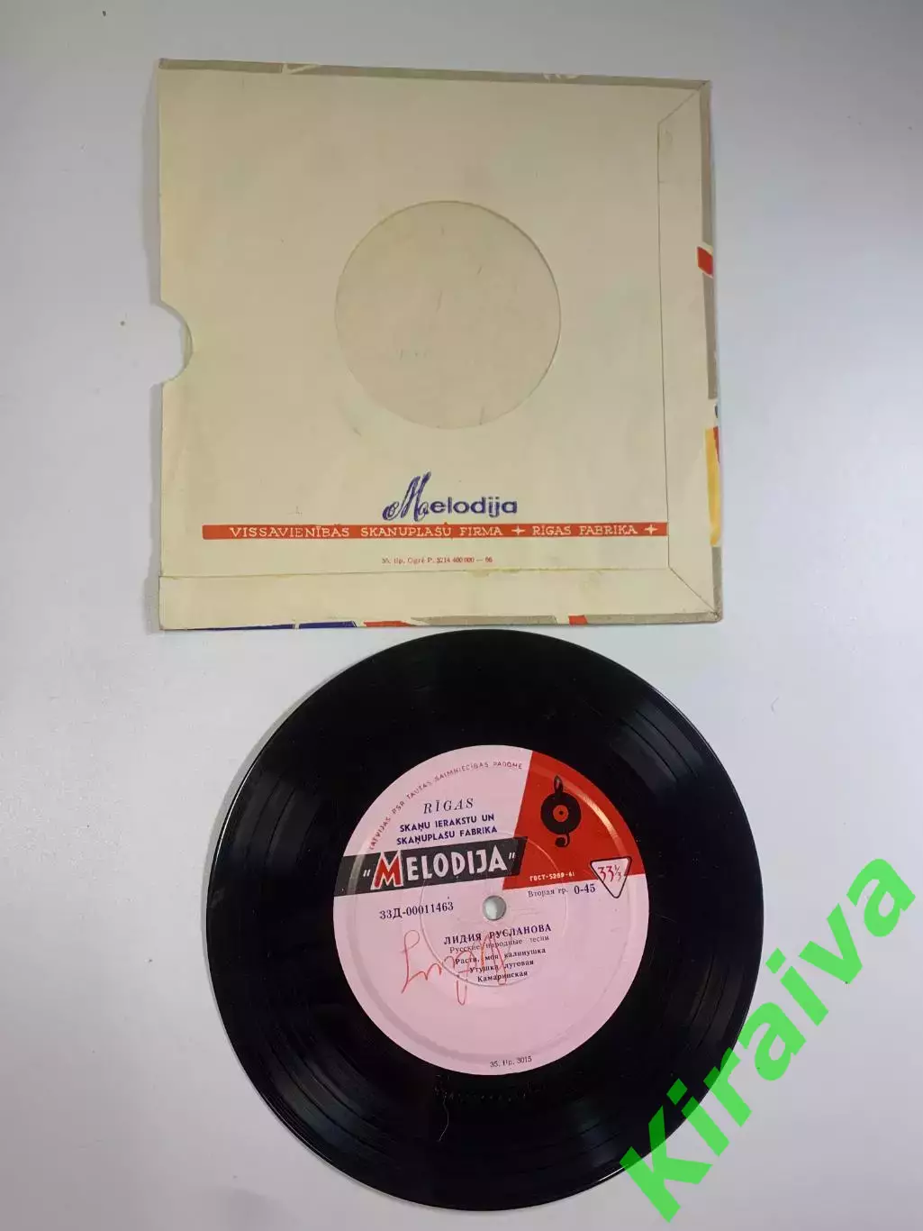 Пластинка виниловая русские народные песни Лидия Русланова Мелодия 33Д-0 (Н2620) 3