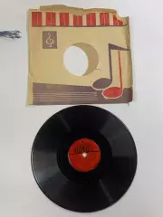 Граммофонная пластинка винтажная «Песнь об Одессе» из оперетты «Белая ак (Н2636)