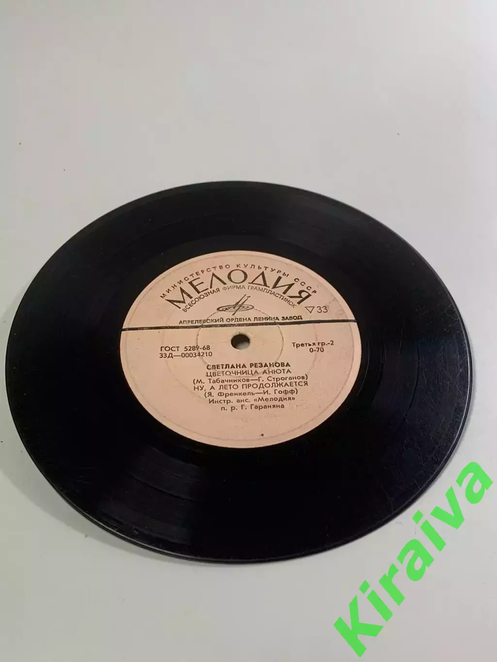 Виниловая пластинка Светлана Резанова — «До любви один шаг / Обида / Цве (Н2665) 4