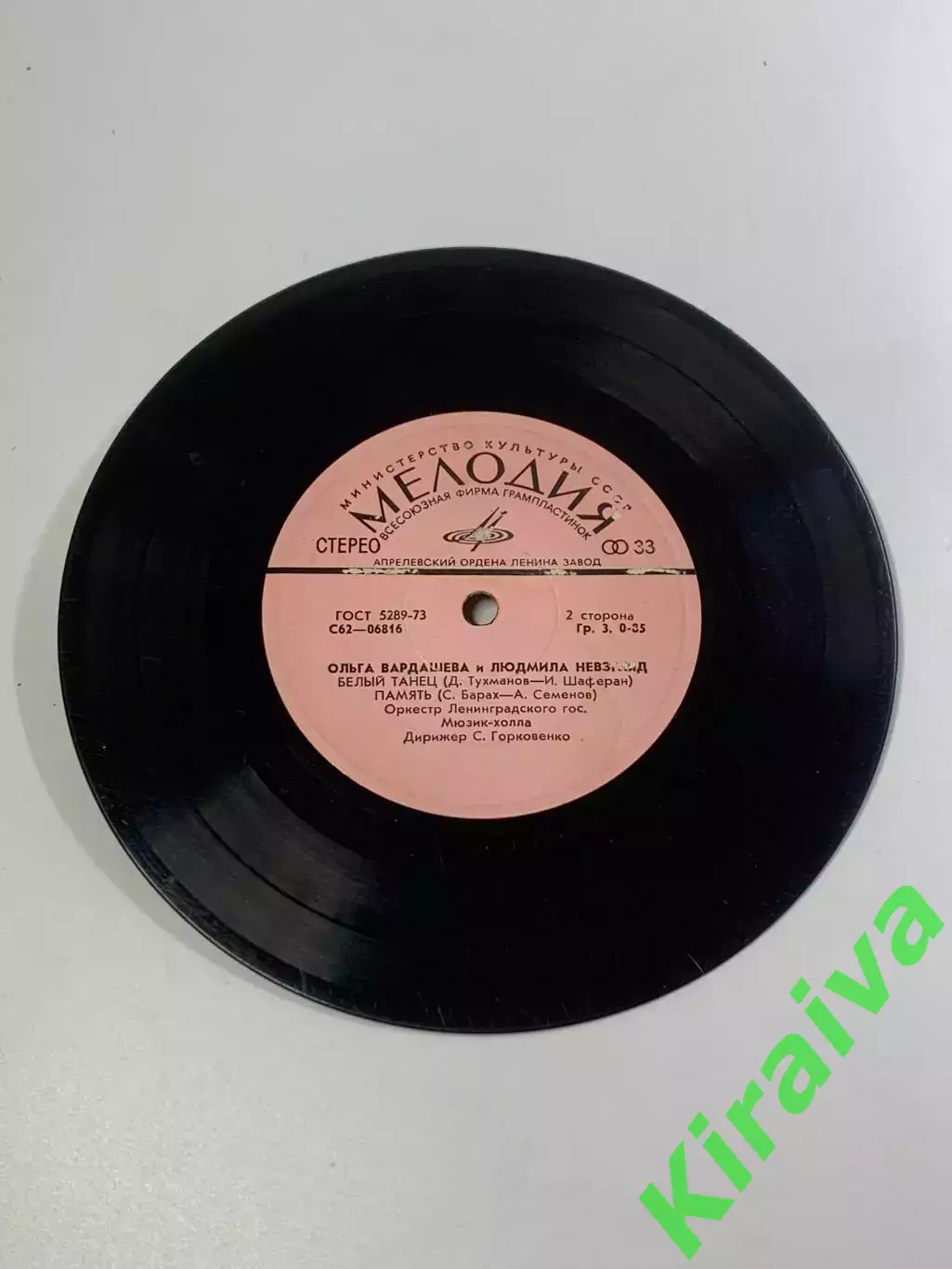 Виниловая пластинка-миньон Ольга Вардашева и Людмила Невзгляд (Н2666) 3