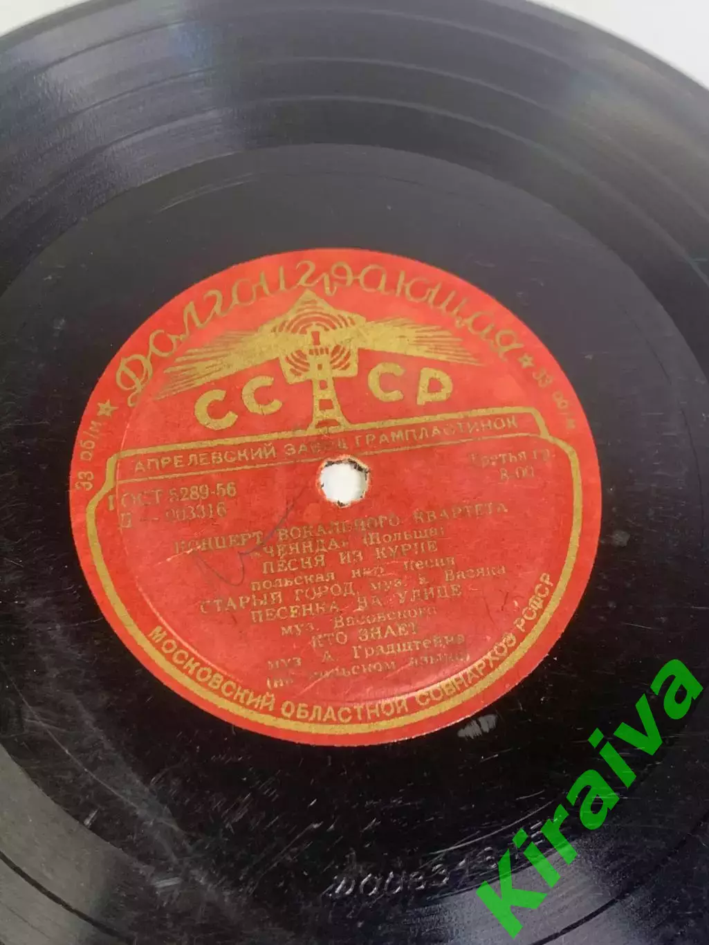 Виниловая пластинка вокального квартета «Ченида» (Польша) — Концерт (Н2679) 5