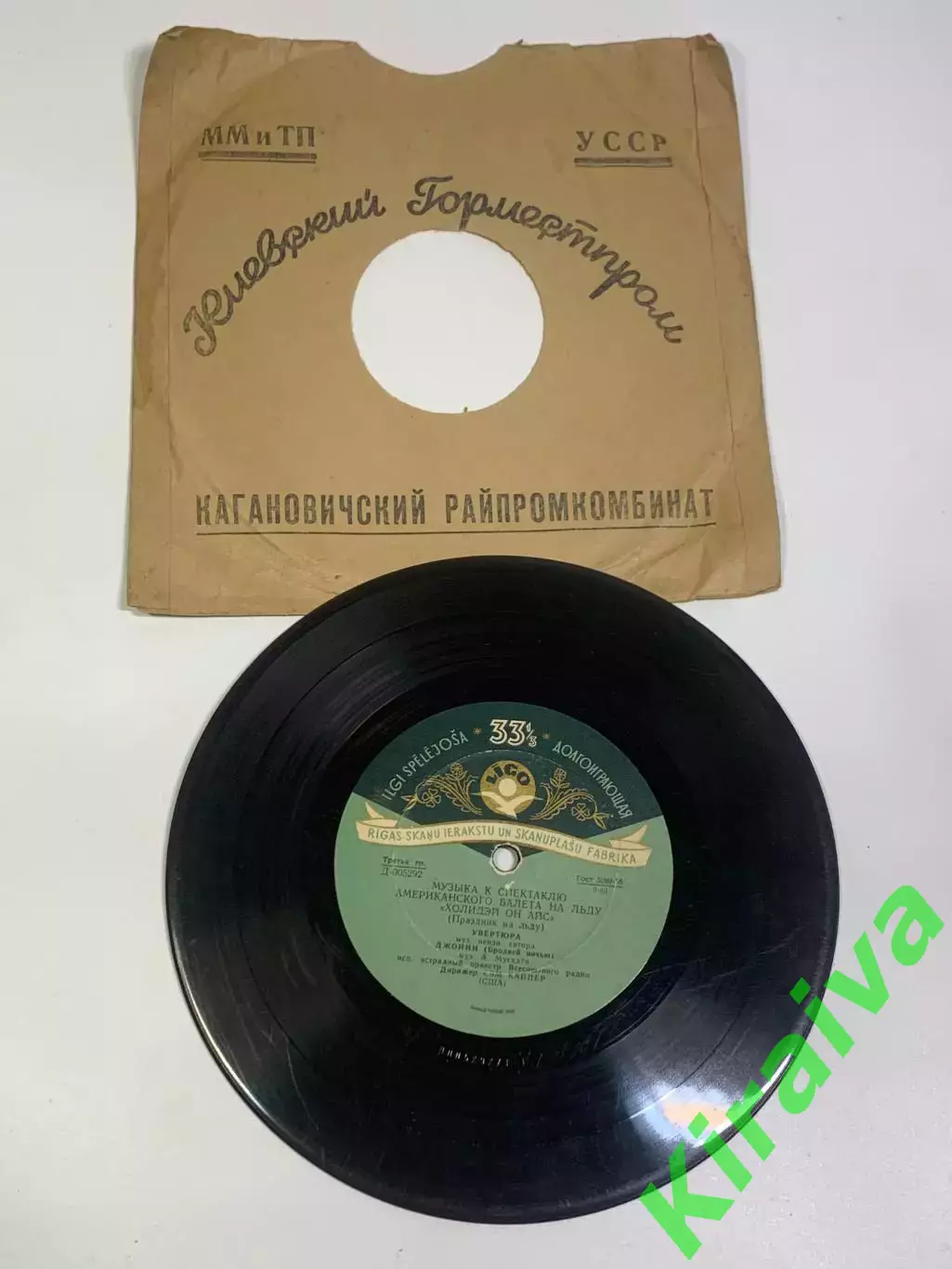 Музыка к спектаклю «Холидей он Айс» — долгоиграющая пластинка (Н2683)