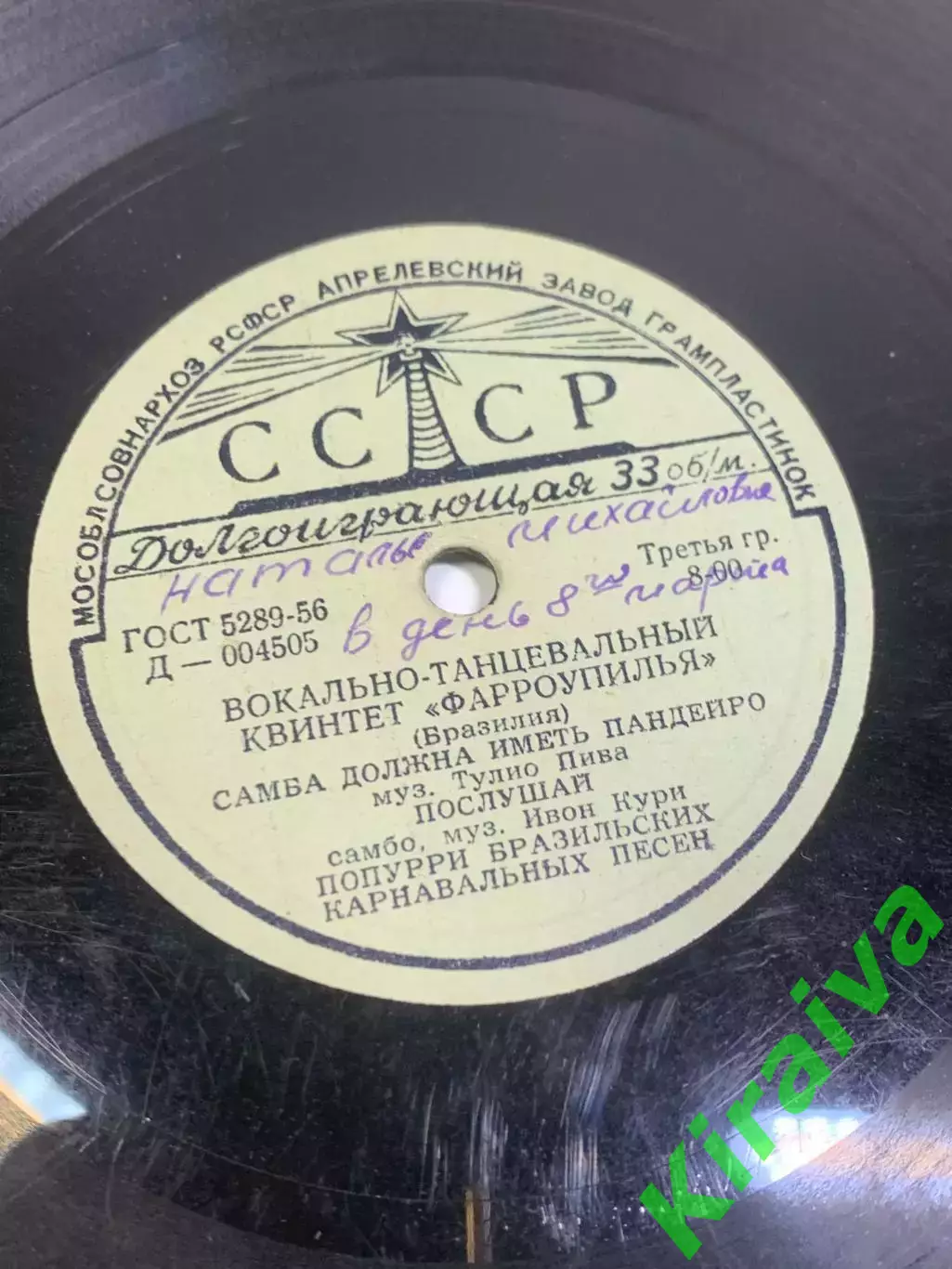 Вокально-танцевальный квинтет «Фарроупилья» — Самба и карнавальные песни (Н2685) 2