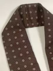 Мужской шарф с принтом и короткими кисточками (Н1020)