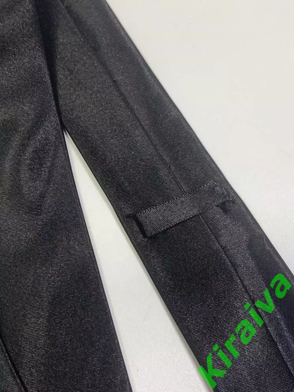 Винтажный узкий галстук HAND MADE (slim) чёрный (Н1021) 4