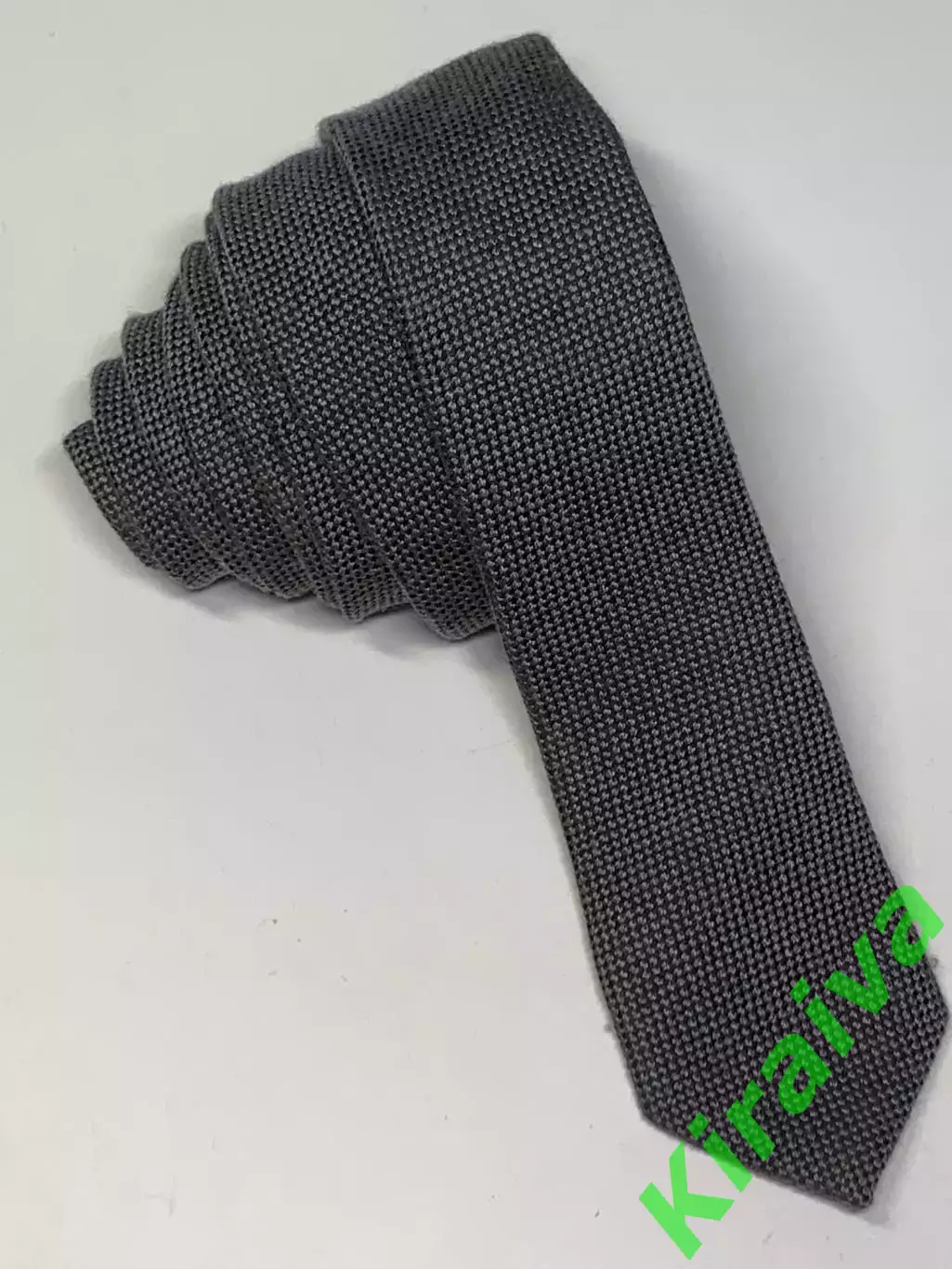 Винтажный узкий галстук Topman (slim / skinny tie)RN 125149 серый (Н1022) 2