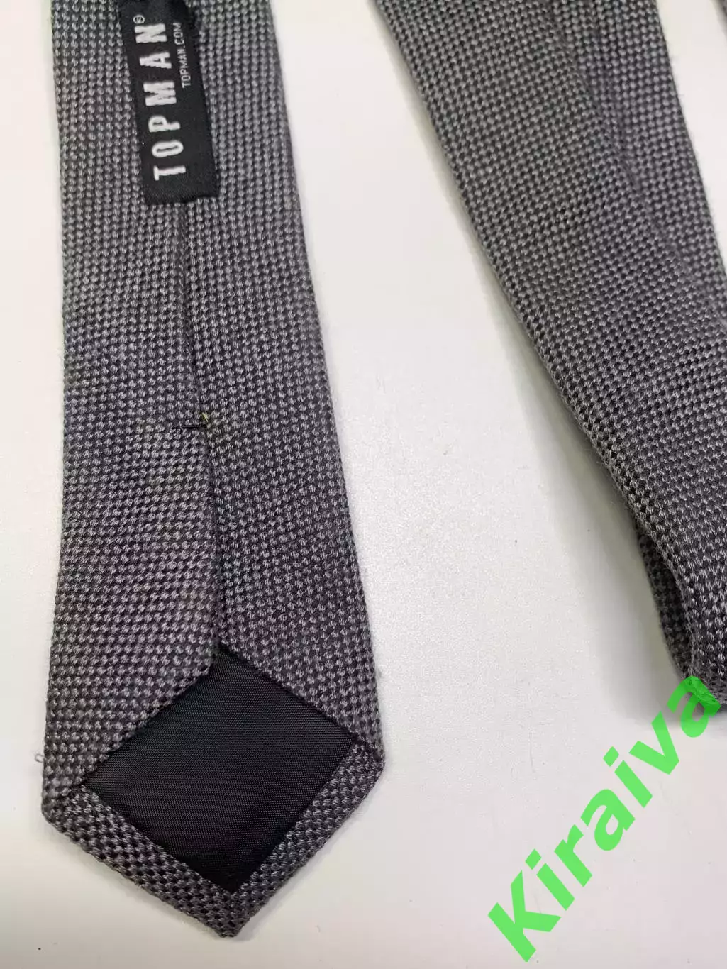 Винтажный узкий галстук Topman (slim / skinny tie)RN 125149 серый (Н1022) 5