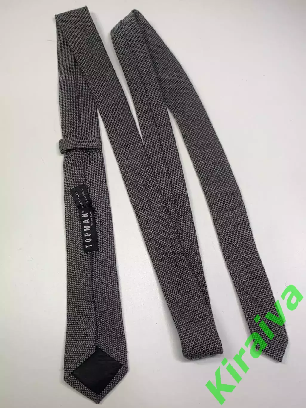 Винтажный узкий галстук Topman (slim / skinny tie)RN 125149 серый (Н1022) 6