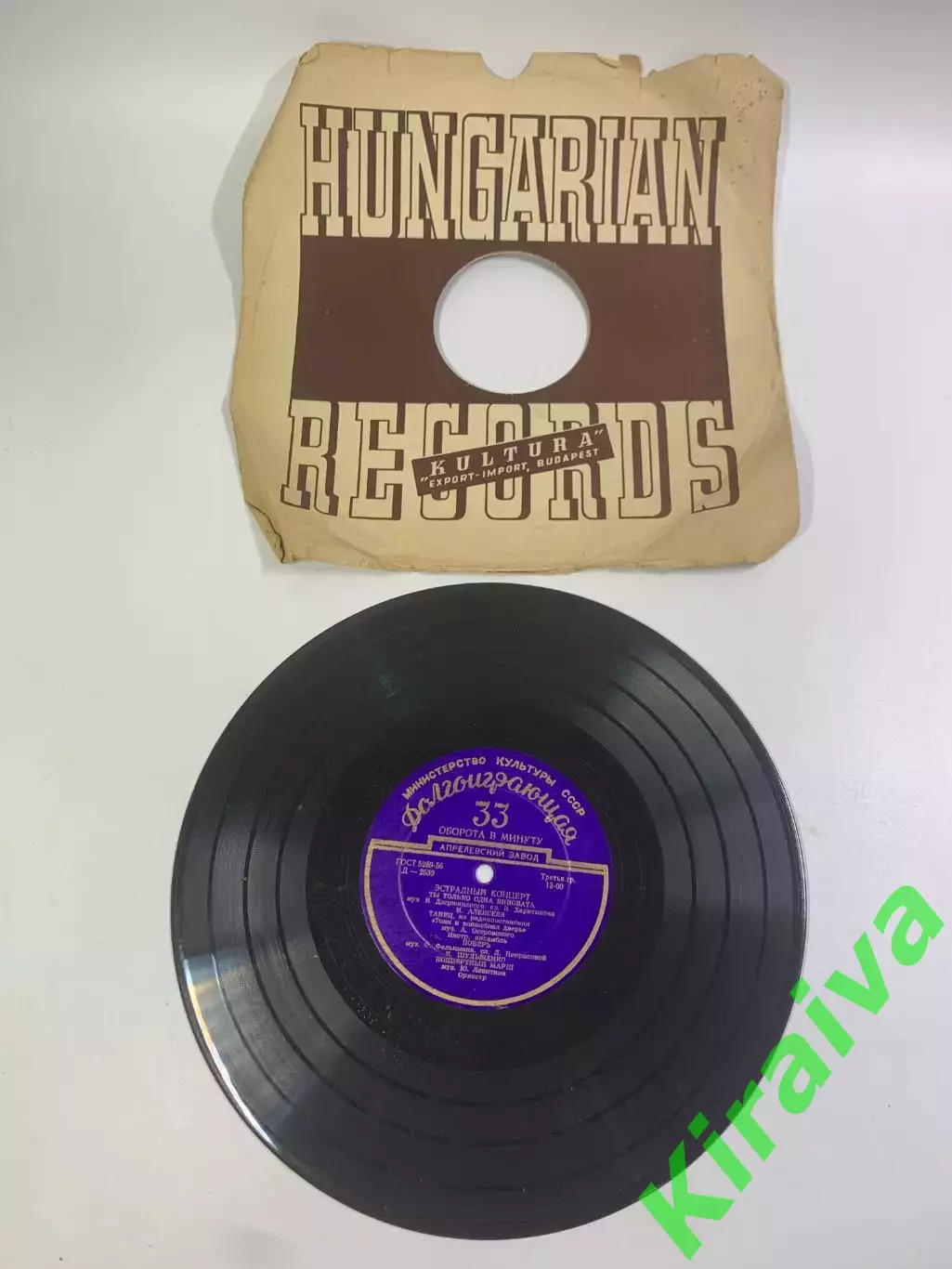 Виниловая пластинка «Эстрадный концерт» Hungarian Records / Культура СССРН2699
