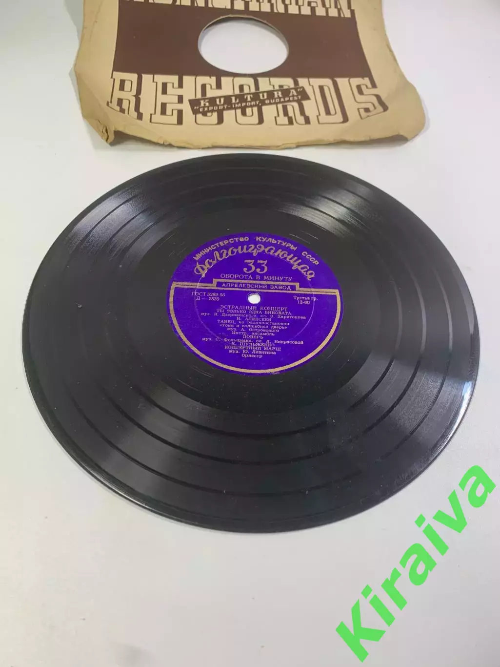 Виниловая пластинка «Эстрадный концерт» Hungarian Records / Культура СССРН2699 1