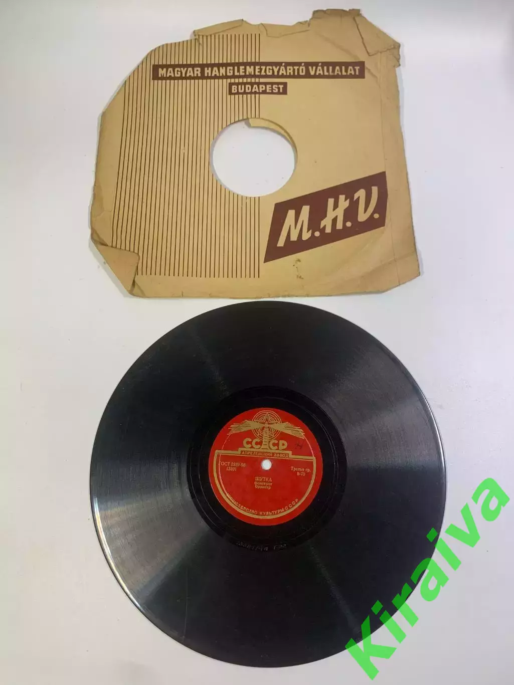 Грампластинка шеллак 78 об/мин фокстрот «Шутка / Весельчак» завод СССР 50- Н2702