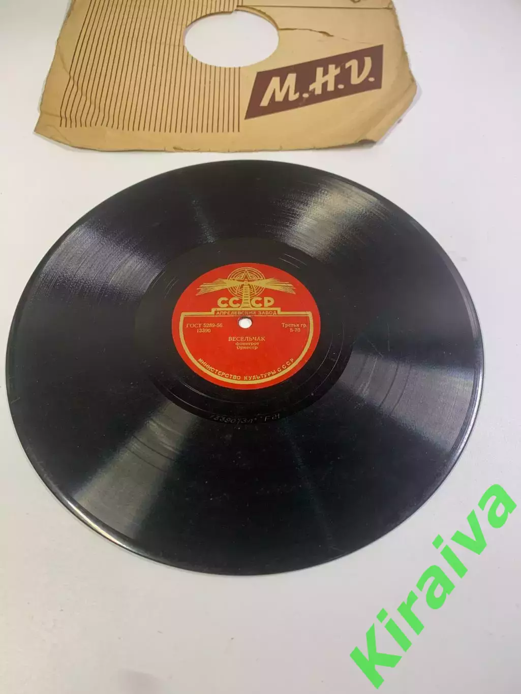 Грампластинка шеллак 78 об/мин фокстрот «Шутка / Весельчак» завод СССР 50- Н2702 4