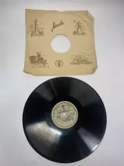 Грампластинка шеллак 78 об/мин «Амурские волны / Дунайские волны» трио бая Н2706