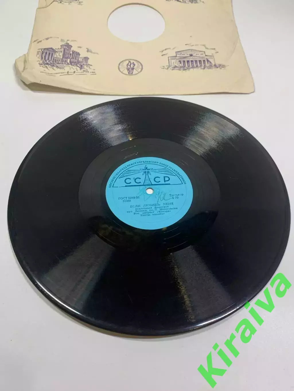 Виниловая пластинка эстрада «Вокальный квартет Чеянда — Если любишь меня Н2710 1