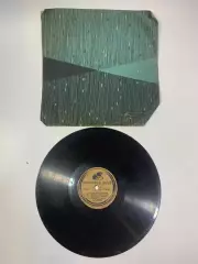 Грампластинка шеллак 78 об/мин «Во саду ли, в огороде / Барыня» трио баяни Н2714