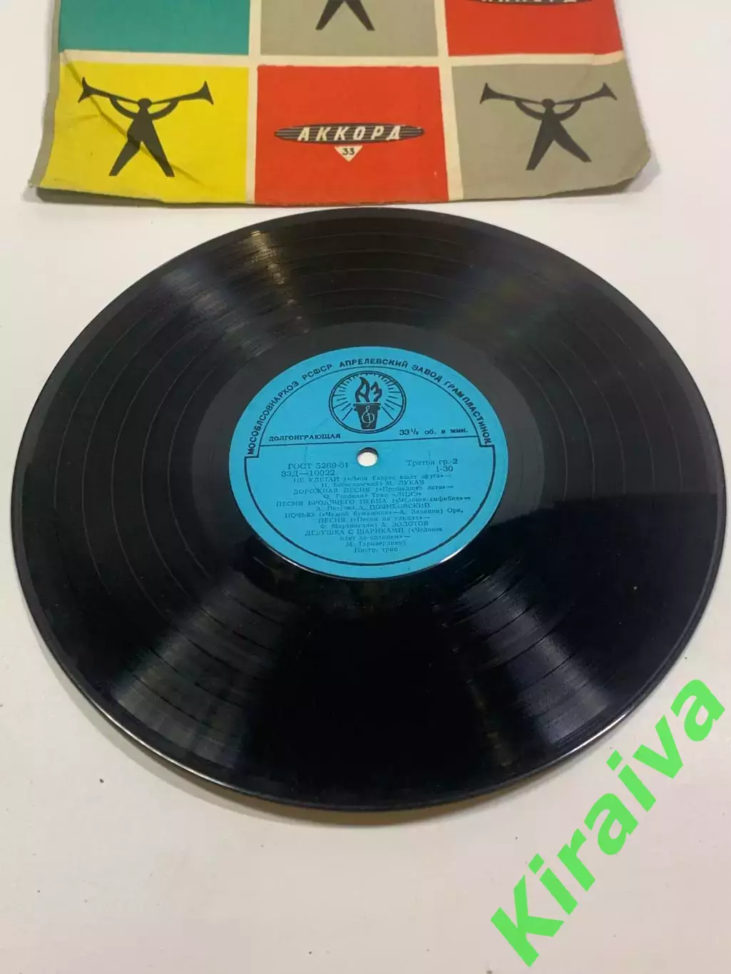 Виниловая пластинка эстрада «Мелодии экрана (9 серия)» песни из кинофильмо Н2717 1