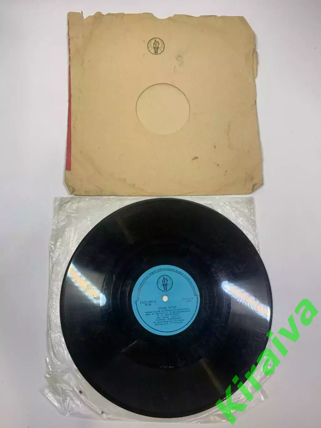 Виниловая пластинка песня из кинофильма «О Москве и москвичах» МосковскиеН2722 3