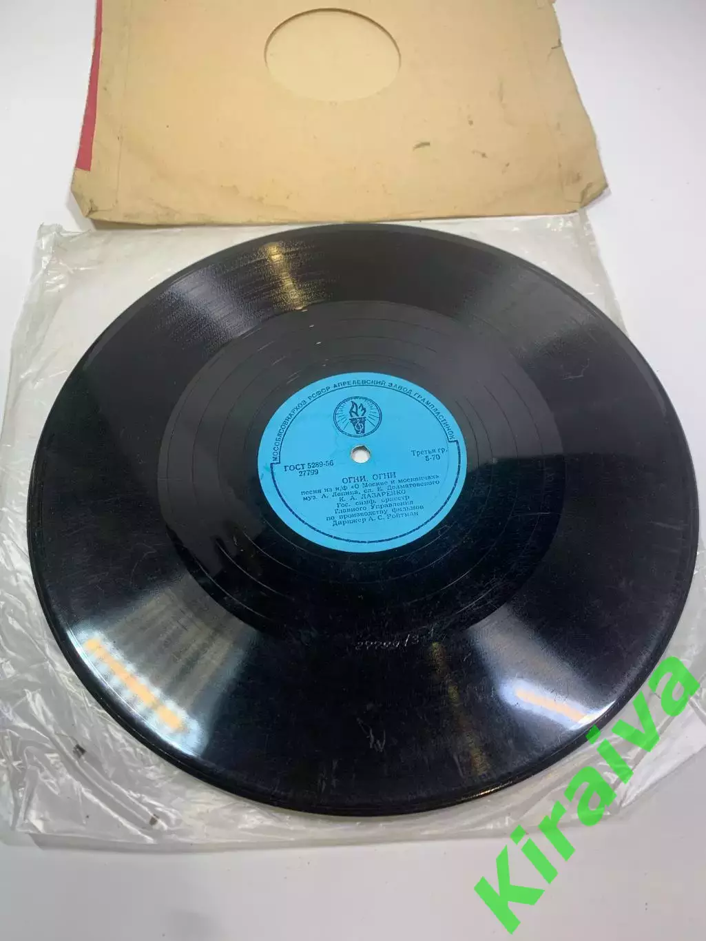 Виниловая пластинка песня из кинофильма «О Москве и москвичах» МосковскиеН2722 4